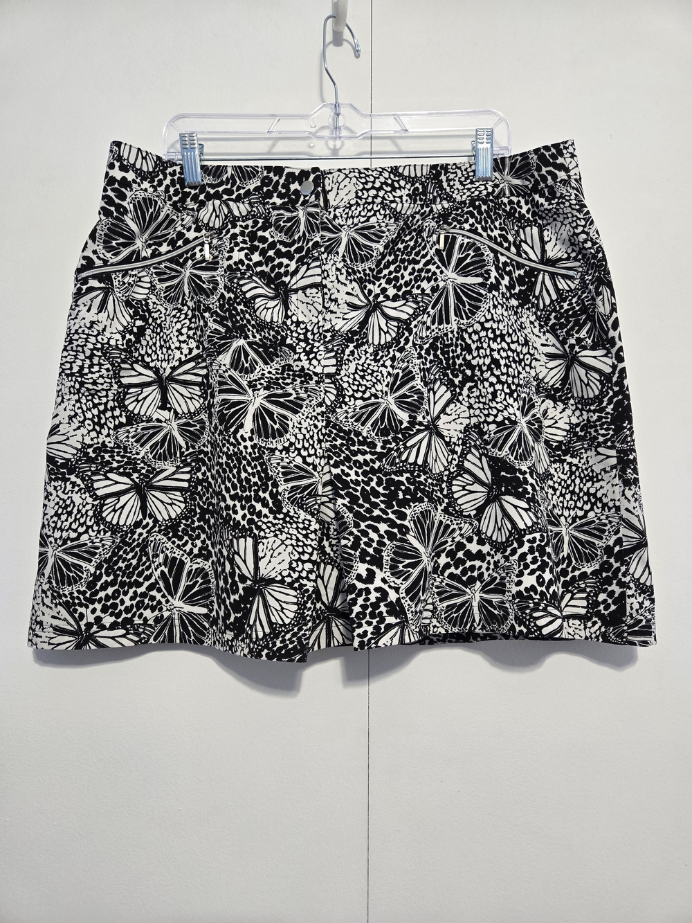 Chico's Zenergy Golf Skort Size 3 (XL) Butterfly Animal Print Skirt Shorts